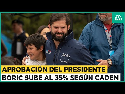 Sube aprobación de Boric: Presidente llegó al 35% en la encuesta Cadem