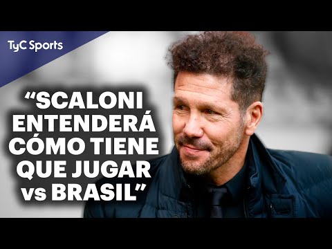 CHOLO SIMEONE EN TyC SPORTS  ES PELIGROSO DECIR QUE BRASIL NO VIENE BIEN