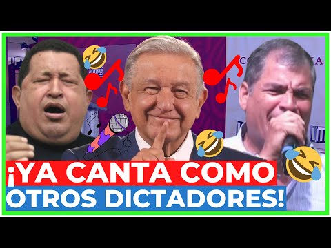 OTRO RIDÍCULO de AMLO: ahora CANTA e IMITA a HUGO CHÁVEZ, NICOLÁS MADURO y OTROS DICTADORES