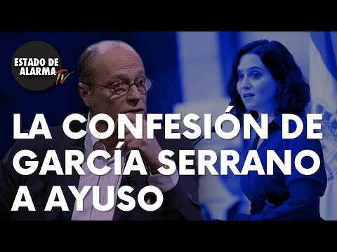 Eduardo García Serrano se sincera y le hace esta confesión a Isabel Díaz Ayuso