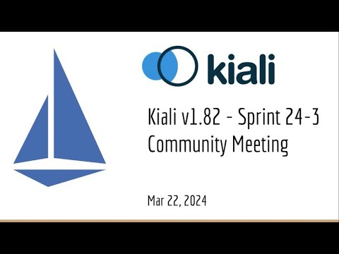 Thumbnail for Kiali Sprint 104 Demo [v1.82] - Service mesh management for Istio