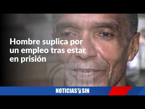 Hombre suplica por un empleo tras estar en prisión