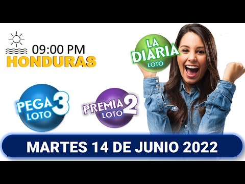 Sorteo 09 PM Loto Honduras, La Diaria, Pega 3, Premia 2, MARTES 14 DE JUNIO 2022 |