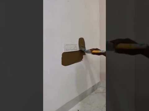 Brown 🟤 paint combination for bedroom #ytshorts #shortvideo #homedecor