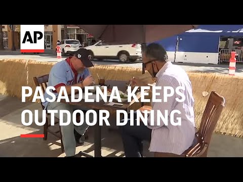 California city keeps outdoor dining as virus spikes