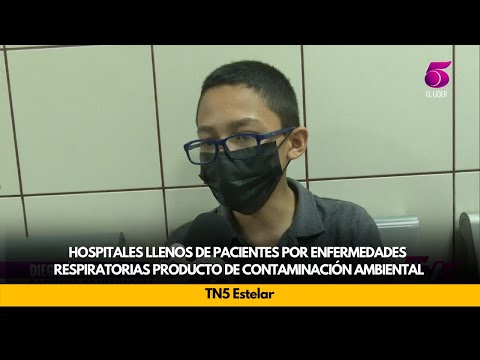 Hospitales llenos de pacientes por enfermedades respiratorias producto de contaminación ambiental