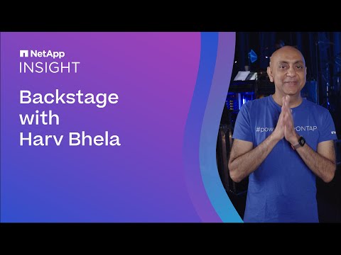 NetApp INSIGHT Day 3: Backstage with Harv Bhela