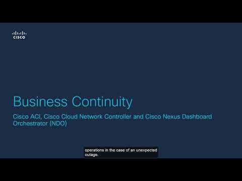 Business Continuity with Cisco Data Center Solutions