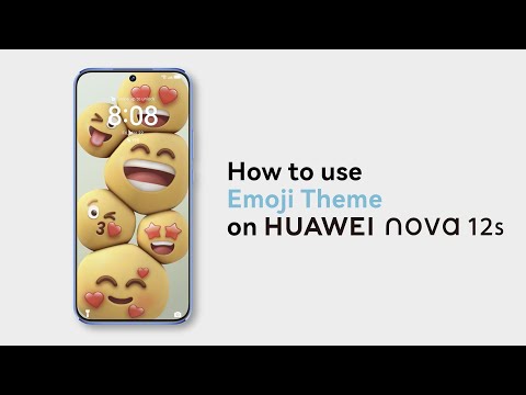 How to use Emoji Theme on HUAWEI nova 12s