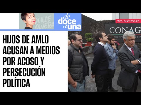 #DeDoceAUna ¬ Hijos de AMLO acusan persecución política de Mexicanos Contra la Corrupción y Latinus