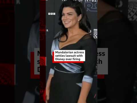 Mandalorian actress settles lawsuit with Disney over firing. #LucasFilm #GinaCarano #BBCNews