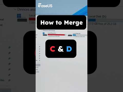 How to Merge C and D Drive #pctips #techtips #diskmanagement