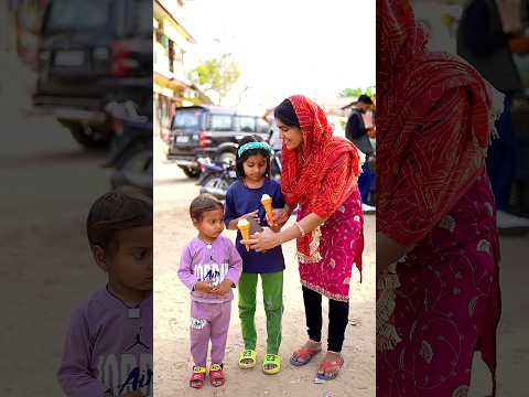 Mansi Rudra ko icecream mil gya #shorts #icecream #maa #love