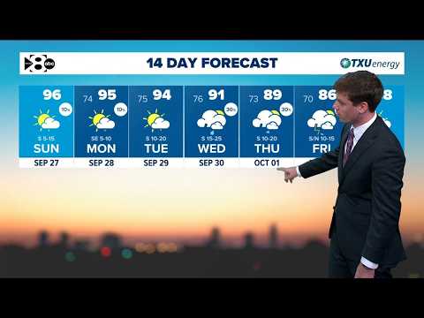 DFW <strong>Weather</strong>: Cooler <strong>days</strong> and rain chances ahead?