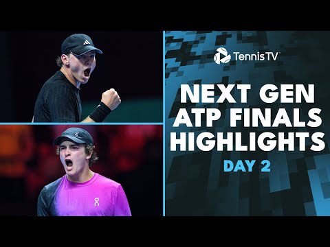 Fonseca vs Tien; Fils Battles Mensik | Next Gen ATP Finals Highlights Day 2