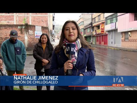 Vecinos de el Girón de Chillogallo, sur de Quito, piden la instalación de reductores de velocidad