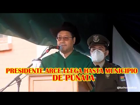 PRESIDENTE ARCE ENTREGA CANALIZACIÓN Y REVESTICIMIENTO DEL RIO MORRO EN MUNICIPIO DE PUNATA..