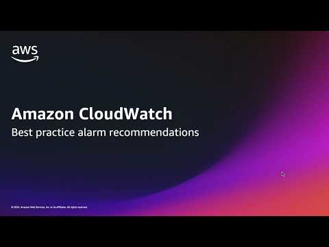 How to set up best practice alarms for AWS services | Amazon Web Services