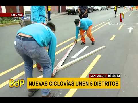 San Miguel implementa 20 kilómetros de ciclovías que conectarán con distritos vecinos