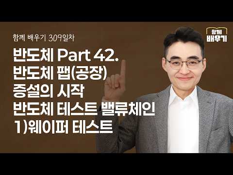[함께배우기] 309일차, 반도체 Part 42. 반도체 팹(공장) 증설의 시작 - 반도체 테스트 밸류체인 1)웨이퍼 테스트 영상 썸네일