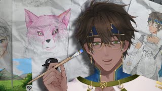 【🔴Draw + APEX】นั่งเคลียร์  ̶ค̶อ̶ม̶ม̶ิ̶ช̶ช̶ั̶̶่น̶วาดรูปตาามรีเควสที่ค้า