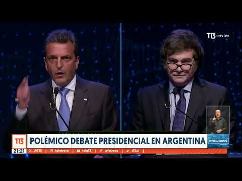 Polémico debate presidencial en Argentina