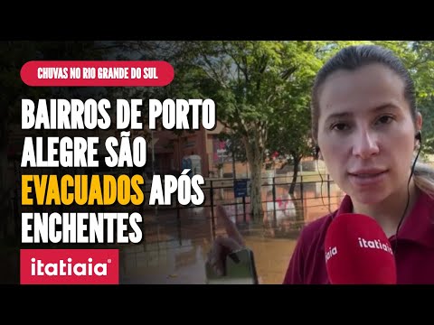 CHUVAS NO RS: EXÉRCITO FAZ SALVAMENTO COM BOTES EM BAIRROS DE PORTO ALEGRE