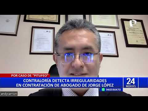 Jorge López: Contraloría detecta irregularidad en pago de abogado para el exministro