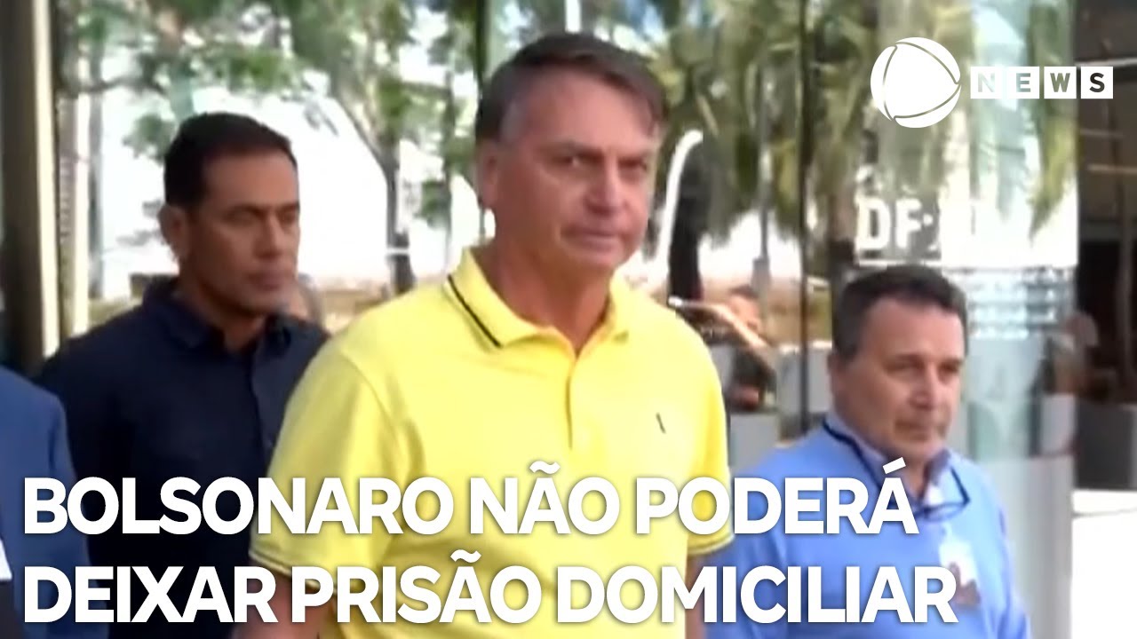 Moraes nega pedido da defesa e mantém Bolsonaro em prisão domiciliar