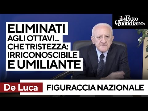 De Luca si sfoga sulla Nazionale: "Che tristezza, squadra irriconoscibile e umiliante"