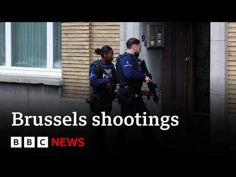 Police shoot man in hunt for Brussels gunman - BBC News