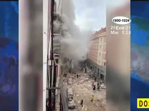 Explosión por fuga de gas en Madrid, España, deja al menos 3 muertos