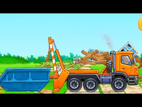 PERMAINAN EDUKASI ANAK BELAJAR MERAKIT DAN MENGANGKUT SAMPAH DENGAN TRUK SAMPAH | GOKIDS