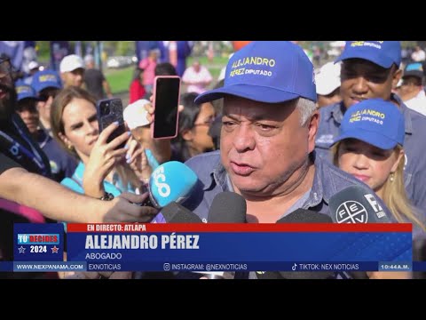 Declaraciones de Alejandro Pe?rez luego de ejercer su voto en la elecciones generales 2024