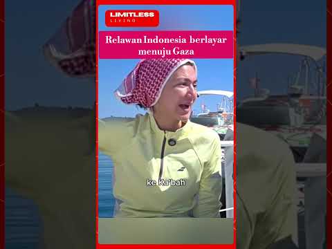 Relawan Indonesia berlayar menuju Gaza! Meski sempat tertunda dan mengalami banyak rintang.