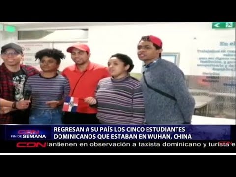 Llegan al país los cinco estudiantes dominicanos que se encontraban en cuarentena en Ucrania