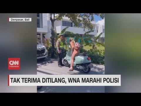 Tak Terima Ditilang, WNA Marahi Polisi