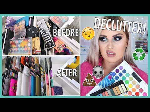 COLOURFUL Eyeshadow Palettes ? ORGANIZE AND DECLUTTER MY MAKEUP COLLECTION! ?