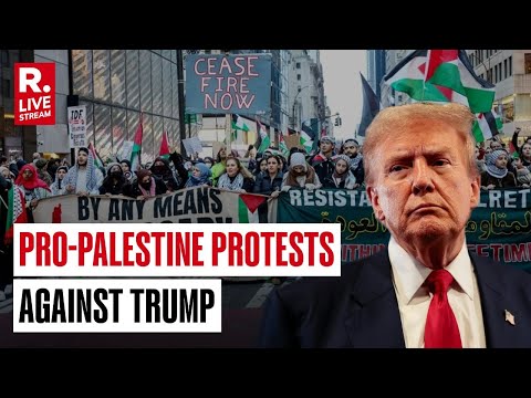 LIVE: Pro-Palestinian Activists Hold Protests Against Trump Over Support For Israel | Gaza War