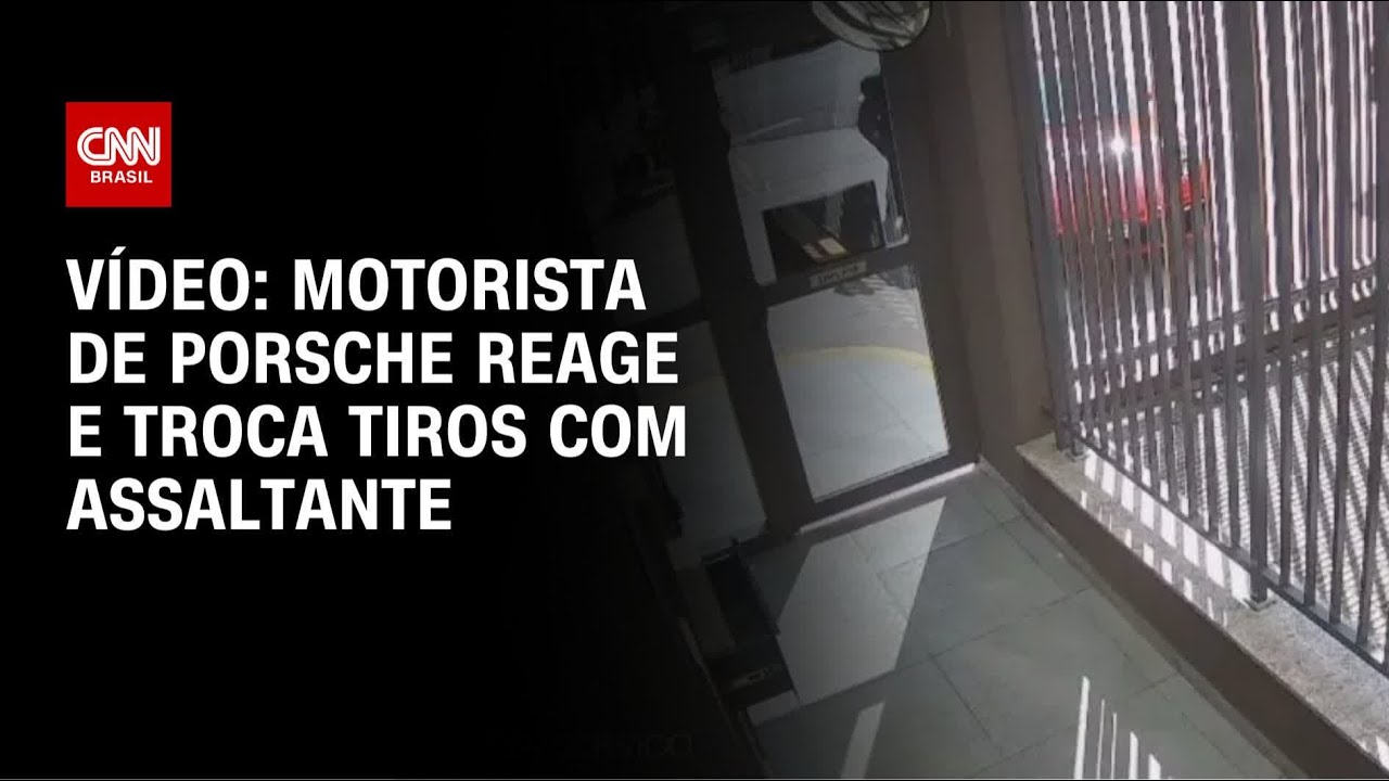 Motorista de Porsche reage a assalto e troca tiros com criminosos em SP | AGORA CNN