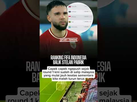 Ranking Timnas kesalip Malaysia #timnasindonesia #football #qualifikasipialadunia