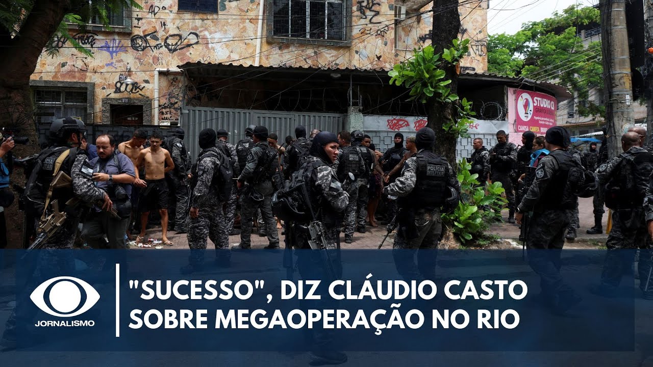 Sucesso diz Cláudio Casto sobre megaoperação no Rio  TV Online Sucesso diz Cláudio Casto sobre megaoperação no Rio