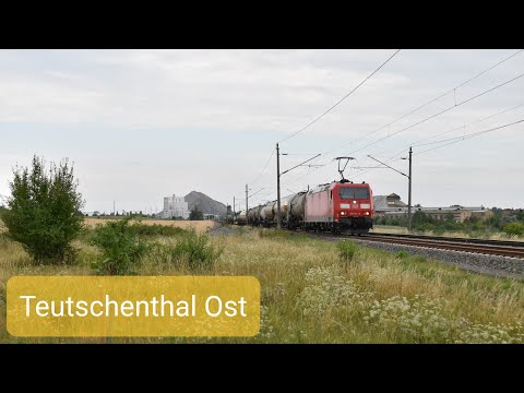 4K | Treinen in Teutschenthal Ost - Compilatie - 21 Juli 2022