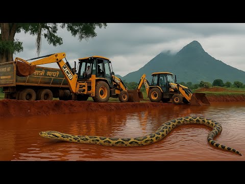 JCB 3DX Backhoe Heavy Work | Tata Truck Loading | Mud Excavation in Village Site | Lodging Machine 