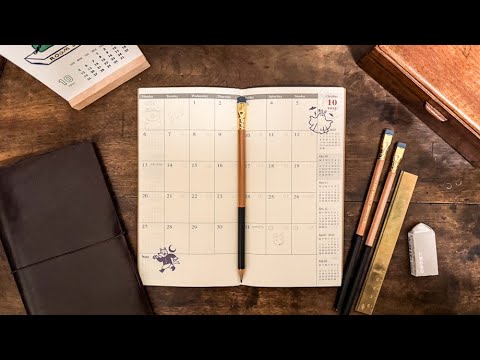 【ライブ配信】トラベラーズノートのマンスリーにイラスト日記を書く！