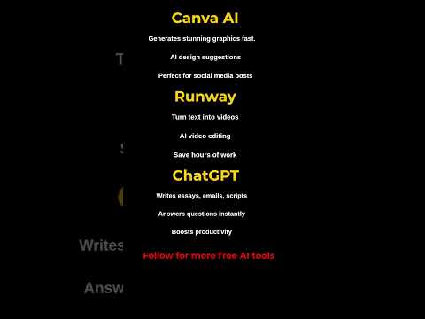 3 Free AI Tools You Must Try Today#aitools #chatgpt #aifreetools