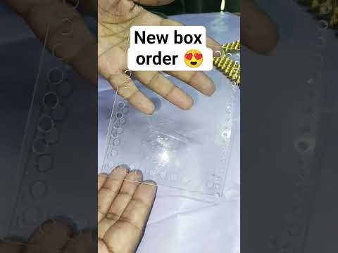 Gold Beaded Jewelry Box Order 😍✨ | Handmade Beading #shorts #beading #noshiofficial#order #tutoriais
