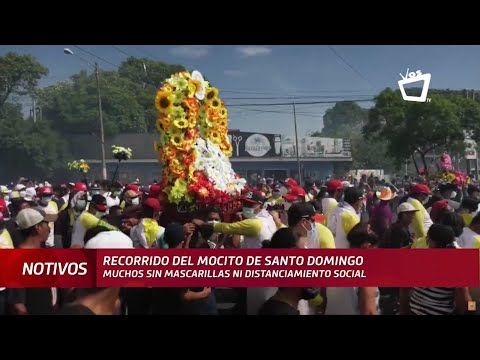 Recorrido del Mocito de Santo Domingo: sin mascarillas ni distanciamiento social