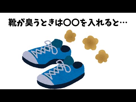 【9割が知らない雑学】靴が臭うときは〇〇を入れると…