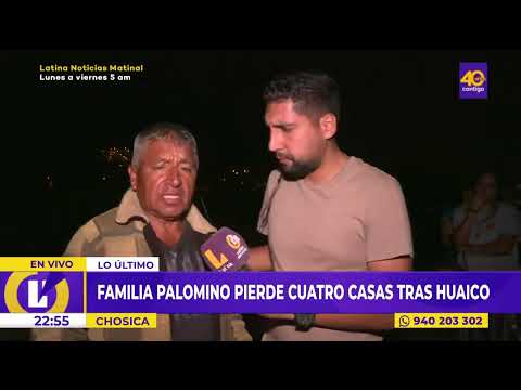 Chosica: Familia Palomino pierde 4 casas tras huaico